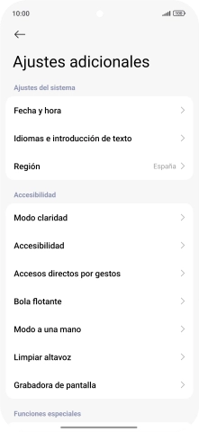 Pulsa Fecha y hora. Pulsa Fecha y hora.