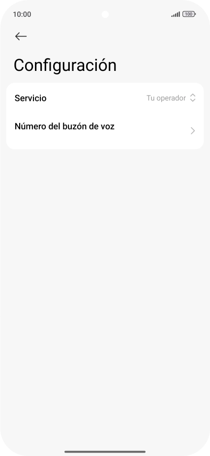 Pulsa Número del buzón de voz. Pulsa Número del buzón de voz.