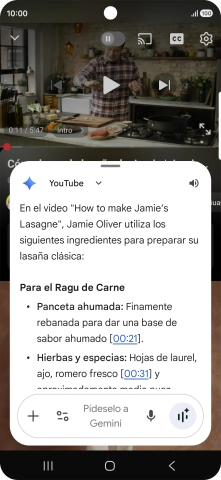 La respuesta de Gemini a tu pregunta se visualiza ahora en la pantalla. La respuesta de Gemini a tu pregunta se visualiza ahora en la pantalla.