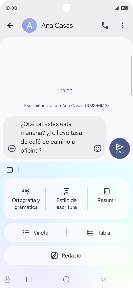 Para comprobar si un texto tiene errores de ortografía o de gramática, pulsa Ortografía y gramática y sigue las indicaciones de la pantalla para utilizar la función. Para comprobar si un texto tiene errores de ortografía o de gramática, pulsa Ortografía y gramática y sigue las indicaciones de la pantalla para utilizar la función.