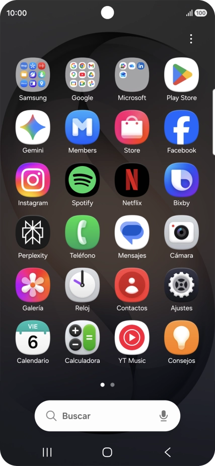 Abre una app que sea compatible con esta función, por ejemplo, Mensajes. Abre una app que sea compatible con esta función, por ejemplo, Mensajes.