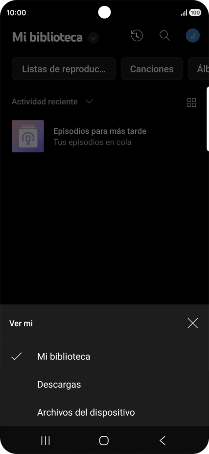 Pulsa una categoría y desplázate al archivo de música deseado. Pulsa una categoría y desplázate al archivo de música deseado.