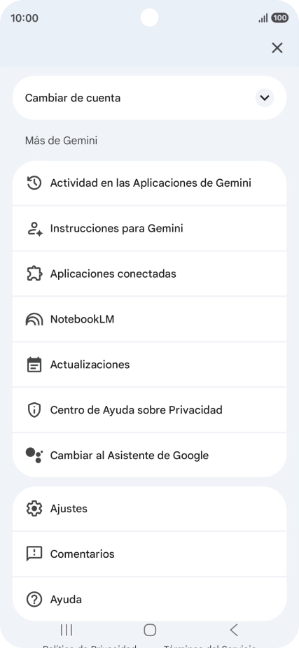 Pulsa Ajustes. Pulsa Ajustes.