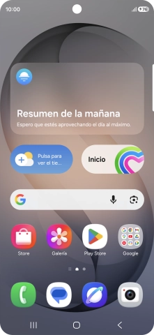Cuando el icono de carga de batería aparece en la pantalla, el teléfono se está cargando. Cuando el icono de carga de batería aparece en la pantalla, el teléfono se está cargando.