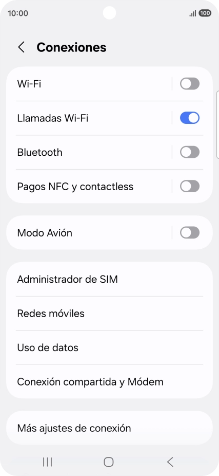 Pulsa Administrador de SIM. Pulsa Administrador de SIM.