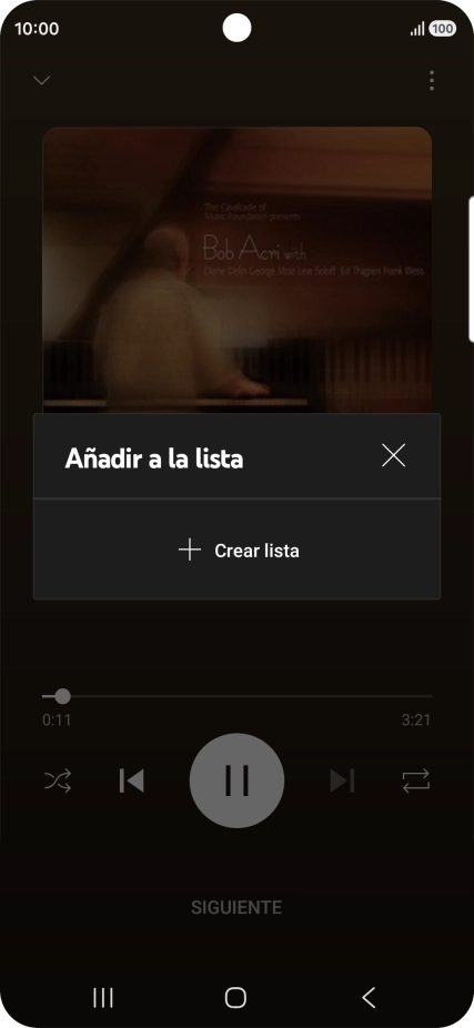 Pulsa Crear lista. Pulsa Crear lista.