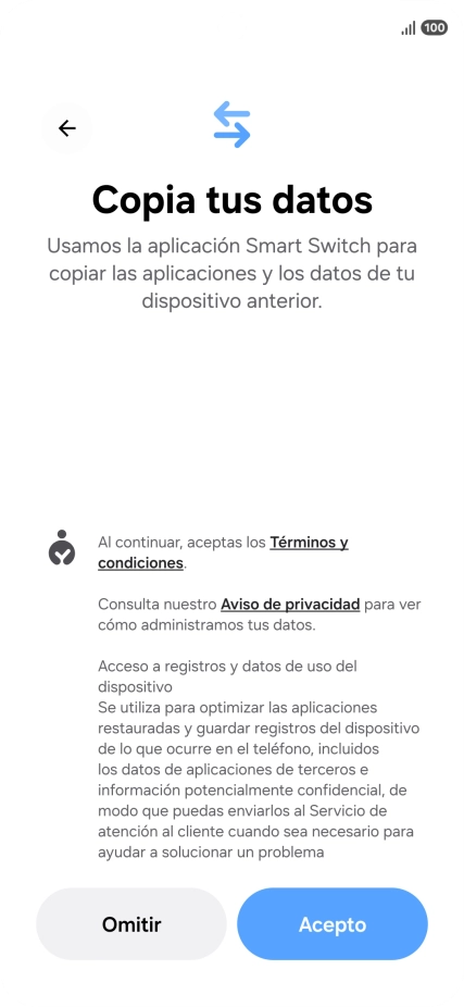 Pulsa Acepto. Pulsa Acepto.