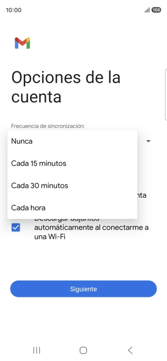 Pulsa el ajuste deseado. Pulsa el ajuste deseado.