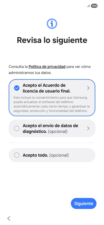 Pulsa Siguiente. Pulsa Siguiente.