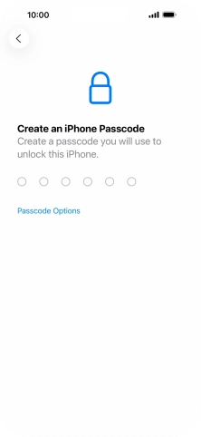 Press Passcode Options. Press Passcode Options.