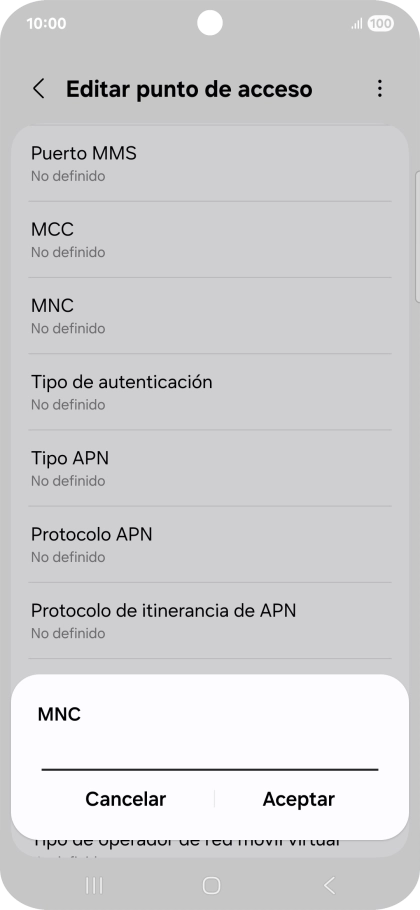 Introduce 01 y pulsa Aceptar. Introduce 01 y pulsa Aceptar.