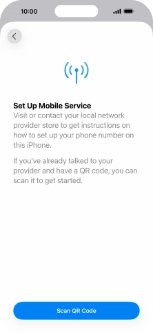 Press Scan QR Code. Press Scan QR Code.