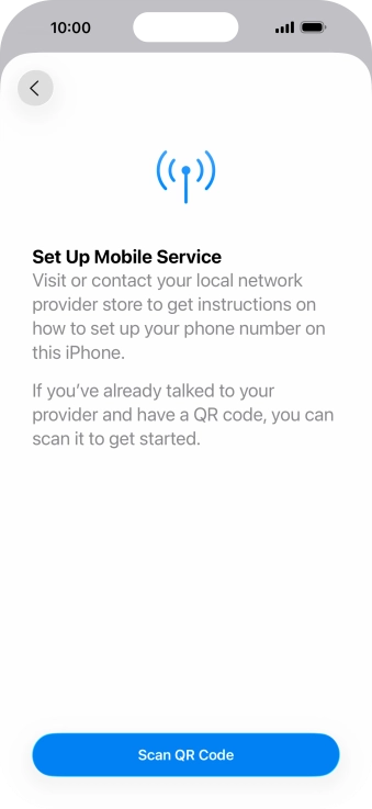 Press Scan QR Code. Press Scan QR Code.