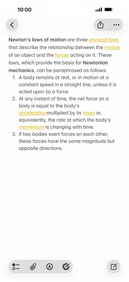 Press the Apple Intelligence icon. Press the Apple Intelligence icon.