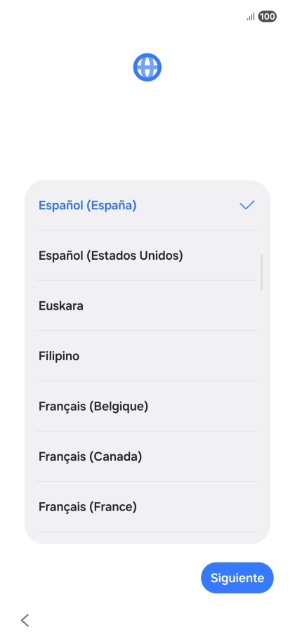 Pulsa el idioma deseado. Pulsa el idioma deseado.