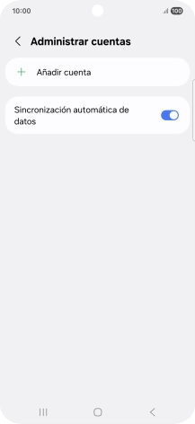 Pulsa Añadir cuenta. Pulsa Añadir cuenta.