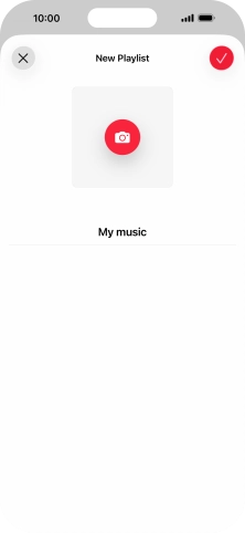 Press the confirm icon. Press the confirm icon.