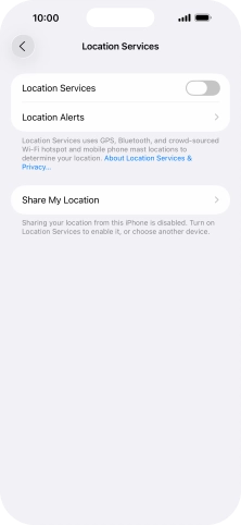 Press the indicator next to Press the indicator next to