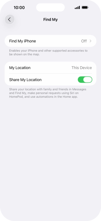 Press Find My iPhone. Press Find My iPhone.