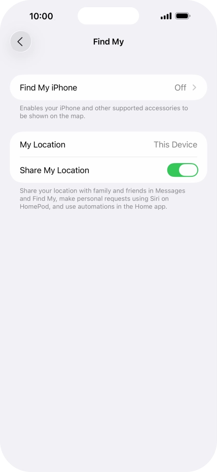 Press Find My iPhone. Press Find My iPhone.
