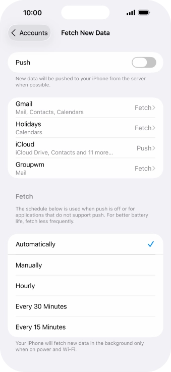 If you turn off the function, press the required setting. If you turn off the function, press the required setting.