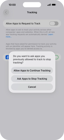 If you turn off the function, press the required setting. If you turn off the function, press the required setting.