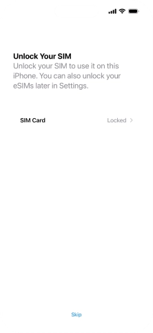 Press SIM Card. Press SIM Card.