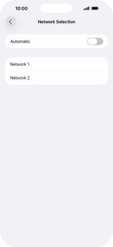 If you turn off the function, press the required network. If you turn off the function, press the required network.