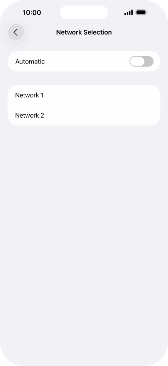 If you turn off the function, press the required network. If you turn off the function, press the required network.