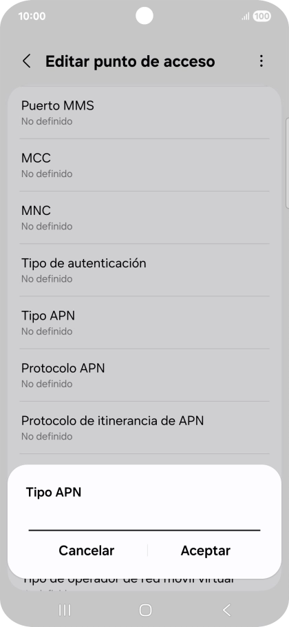 Introduce default y pulsa Aceptar. Introduce default y pulsa Aceptar.