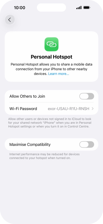 Press Wi-Fi Password and key in the required password. Press Wi-Fi Password and key in the required password.
