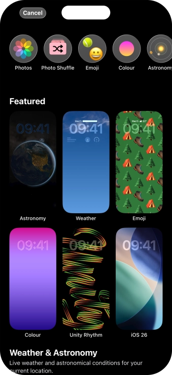 Press the required category and follow the instructions on the screen to select the required background image. Press the required category and follow the instructions on the screen to select the required background image.