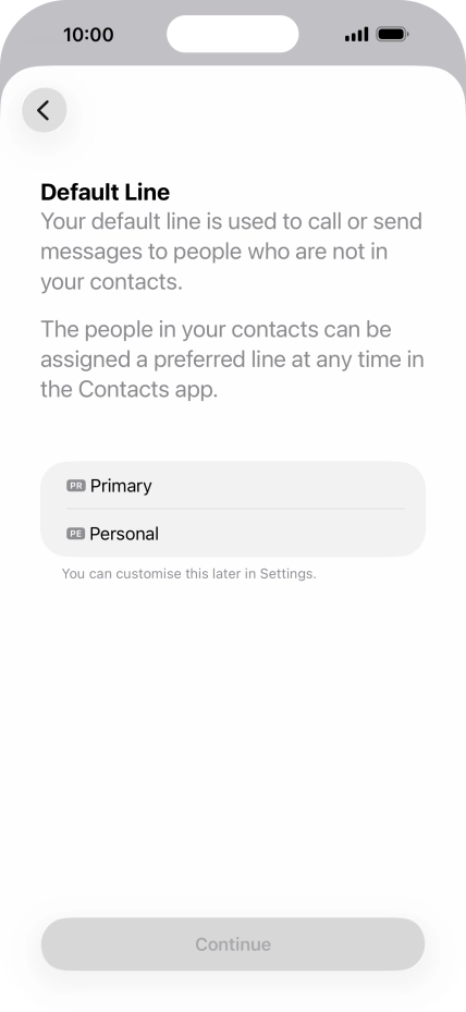 Press the required price plan. Press the required price plan.