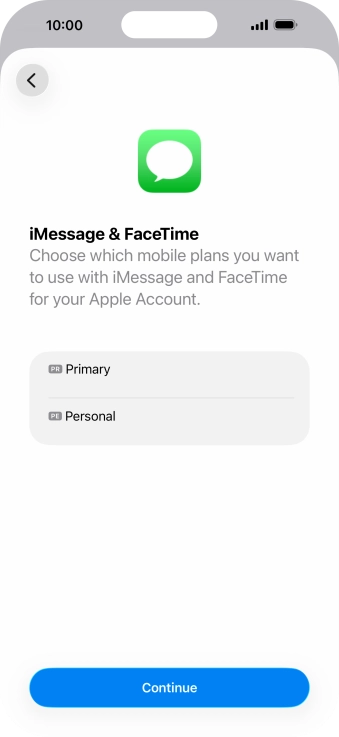 Press the required price plan. Press the required price plan.