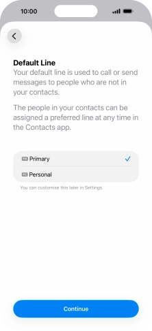 Press Continue. Press Continue.