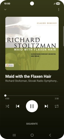 Pulsa la flecha hacia la derecha para ir al archivo de música siguiente. Pulsa la flecha hacia la derecha para ir al archivo de música siguiente.