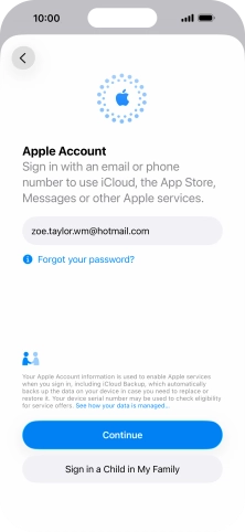 Press Continue. Press Continue.