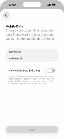 Press the required price plan. Press the required price plan.