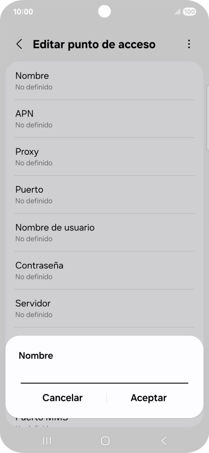 Introduce Vodafone Internet y pulsa Aceptar. Introduce Vodafone Internet y pulsa Aceptar.