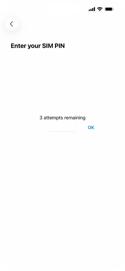 If your SIM is locked, key in your PIN and press OK. If your SIM is locked, key in your PIN and press OK.