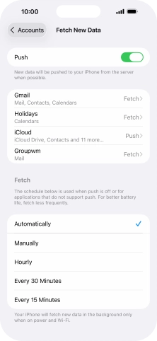 Press the indicator next to Press the indicator next to