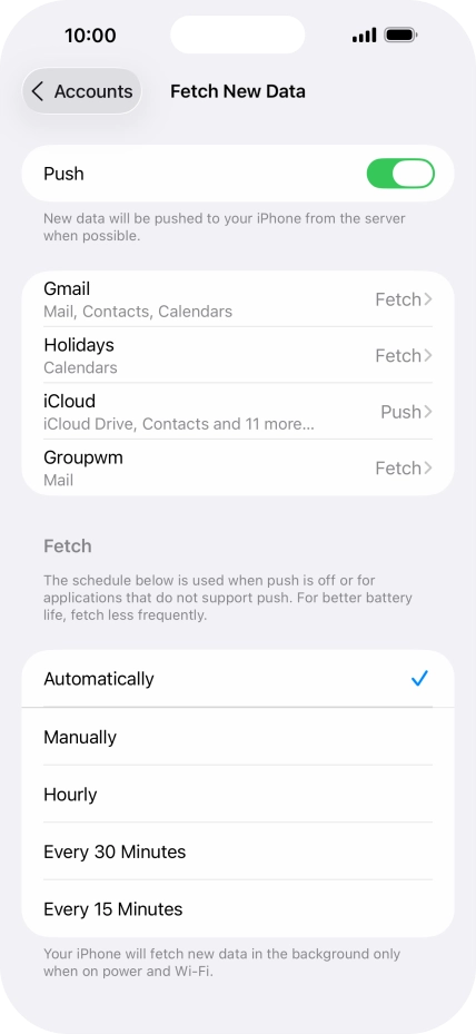 Press the indicator next to Press the indicator next to