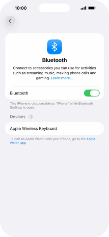Press the required Bluetooth device and follow the instructions on the screen to pair the device with your phone. Press the required Bluetooth device and follow the instructions on the screen to pair the device with your phone.