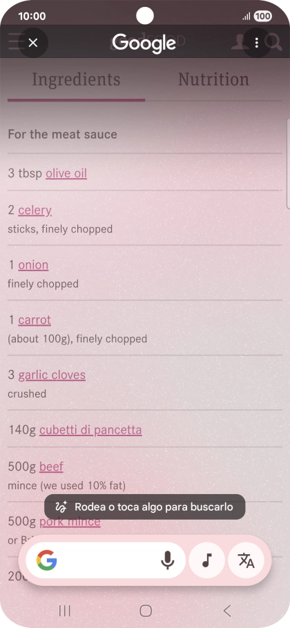 Pulsa el icono de traducción. Pulsa el icono de traducción.