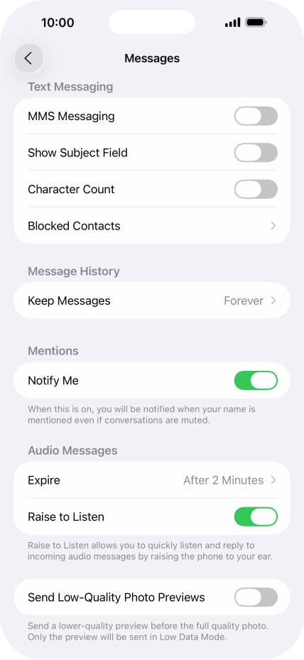 Press the indicator next to Press the indicator next to