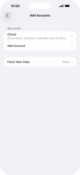 Press Add Account. Press Add Account.