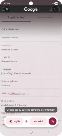 Sigue las indicaciones de la pantalla para seleccionar los ajustes de idioma deseados y utilizar la función. Sigue las indicaciones de la pantalla para seleccionar los ajustes de idioma deseados y utilizar la función.