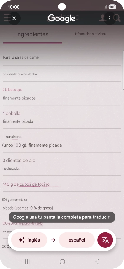 Sigue las indicaciones de la pantalla para seleccionar los ajustes de idioma deseados y utilizar la función. Sigue las indicaciones de la pantalla para seleccionar los ajustes de idioma deseados y utilizar la función.