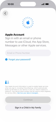 Press Email or Phone Number and key in the username for your Apple Account. Press Email or Phone Number and key in the username for your Apple Account.