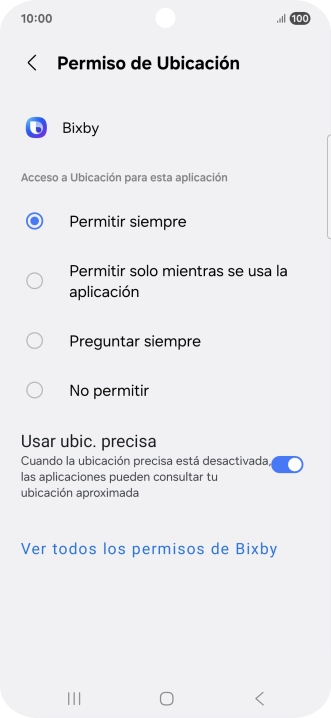Pulsa el ajuste deseado. Pulsa el ajuste deseado.